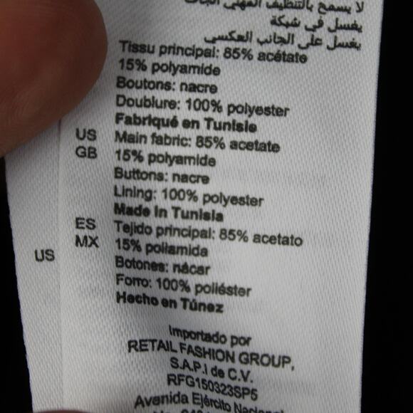 Sandro Dress 38 6 Crystal Embellished Crinkled Satin Twill Midi Party Luxury - Picture 11 of 14